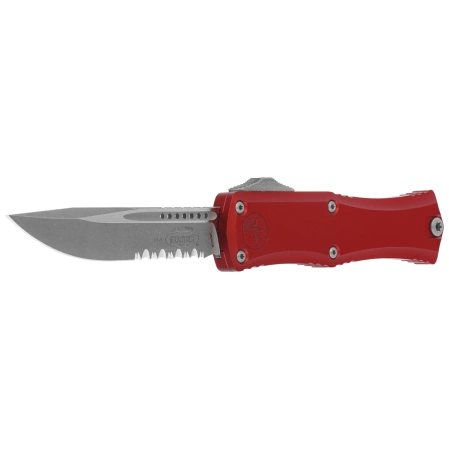 Microtech Hera II Mini Bayonet Red Aluminum, Apocalyptic P/S M390MK by Tony and Sean Marfione (1703M-11 APRD)