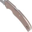 Spyderco Native Chief Sprint Run Knife, Brown G10, Satin CPM 15V by Sal, Eric Glesser (C244GPBN15V)