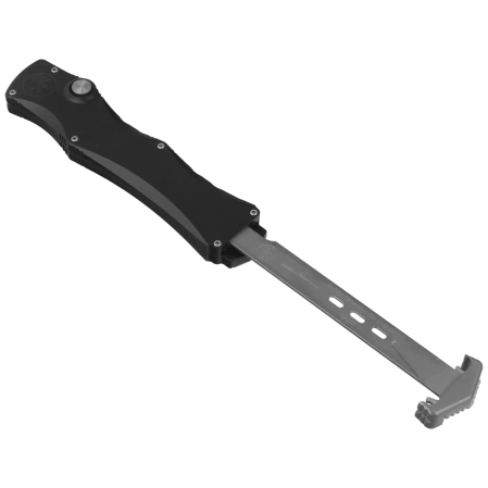 Microtech Halo Gen IV T/E Marfione Select OTF Knife Black Aluminum, Stonewashed M390MK by Tony Marfione (1151-10MS1)