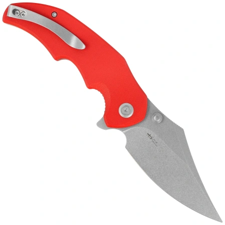 Nóż składany Kubey Ceto Red G10, Beadblasted 14C28N by MUZI Design (KU181H)