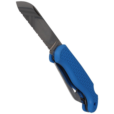 Nóż żeglarski MAC Boat 2 Blue PP-TPE, Satin W 1.4034