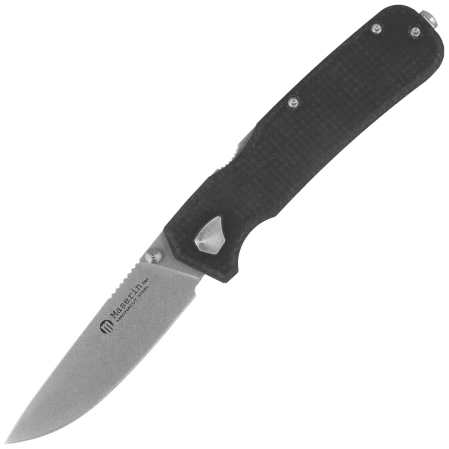 Maserin 630 Pulse Knife Black Micarta, Stonewashed MagnaCut by Igor Bortolussi (630/MCN)