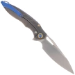 Rike Knife RK1902-R/CF Grey Titanium / Red Carbon Fiber, Bead Blasted M390