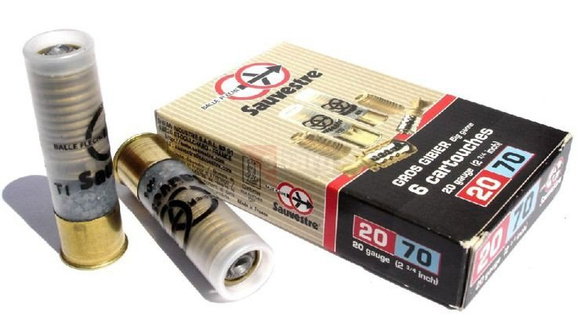 Amunicja myśliwska kulowa (Breneka) Sauvestre kal. 20/70 22.5 g  op. 6 szt - 59.1053
