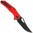 Nóż składany Kubey Phemius KU149F Red G10, Black Stonewashed 14C28N