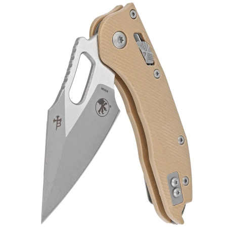 Nóż składany Microtech Stitch Ram-Lok S/E Tan Fluted G10, Apocalyptic M390MK by Borka Blades and Tony Marfione (169RL-10APFLGTTA)