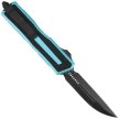 Microtech Scarab II Gen III D/E-S OTF Knife Turquoise Aluminum, Black M390MK by Tony Marfione (1180-1TQ)