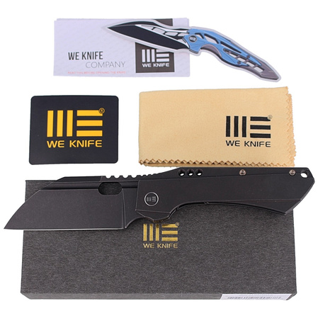 Nóż składany WE Knife Roxi 3 Black Titanium, Black Stonewashed CPM S35VN by Todd Knife and Tool (WE19072-2)