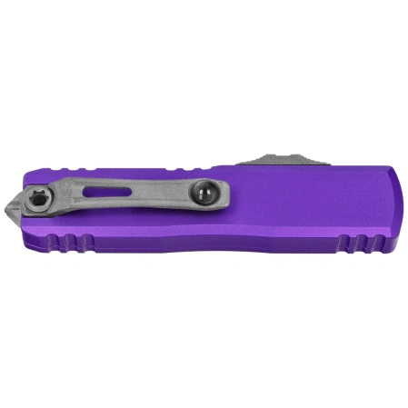 Microtech UTX-85 Gen IV D/E OTF Knife Purple Aluminum, Apocalyptic M390MK by Tony Marfione (12324-10APPU)