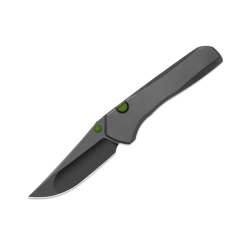 Kizer Astur ZeroS Knife Dark Gray Aluminum, Matte Black DLC Ultra MagnaCut by Brian Brown (K3818ZBD3)