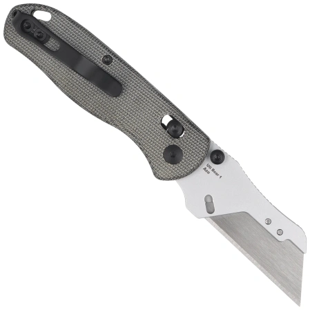 Kizer Uti Bear 1 Knife Black Micarta, Bead Blasted SK5 / 50Cr15MoV by Azo (V3619JA3)