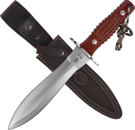 Muela DG-21R Remate Knife Brown Canvas Micarta, Satin MoVa 1.4116