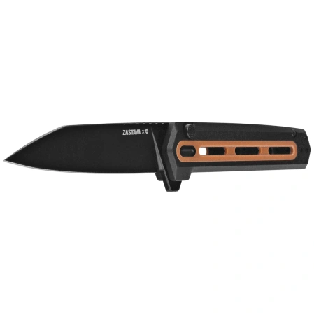 Tekto F4 Echo Zastava Knife Black Aluminum/American Walnut G10, Titanium-Coated CPM S35VN