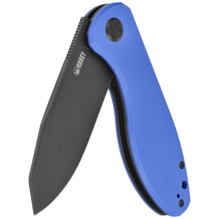 Kubey Knife Master Chief Blue G10, Blackwashed 14C28N by Keanu Alfaro (KU358P)