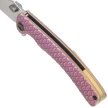 Nóż składany WeKnife Dracarys LE No ???/199 Purple / Golden Titanium, Hand Rubbed Satin M390 (WE25061B-2)
