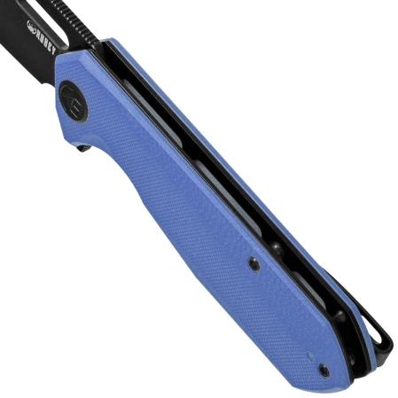 Kubey Atlas Knife Denim Blue G10, Dark Stonewashed 14C28N by Jelly Jerry (KU328K)