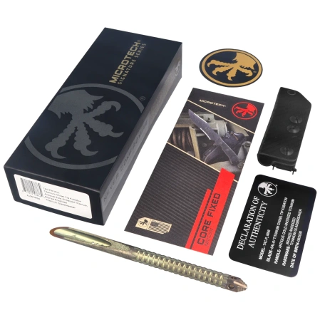 Microtech TAC-P Mini Spike Marfione Select Gold Titanium by Tony Marfione (112M-MS5)
