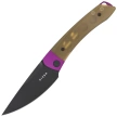 Kizer Mini MoMo Knife Purple Aluminum / Yellow PEI, Black PVD Nitro-V by Vladimir Legachev (V3663A1)