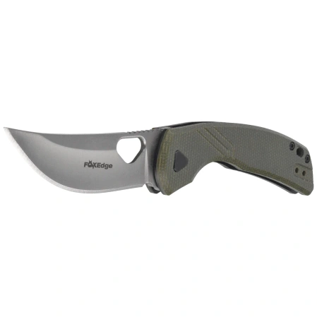FoxEdge Persian Knife OD Green Canvas Micarta, Satin 9Cr14Mov (FE-038 MCOD)
