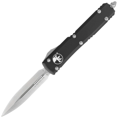 Microtech Ultratech D/E OTF Knife Black Aluminum, Satin M390MK by Tony Marfione (122-4)