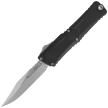 Microtech Combat Troodon Gen III Bowie OTF Knife Black Aluminum, Apocalyptic M390MK by Tony Marfione (1146-10AP)