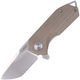 Kubey Campe KU203G Knife Khaki G10, Bead Blasted D2