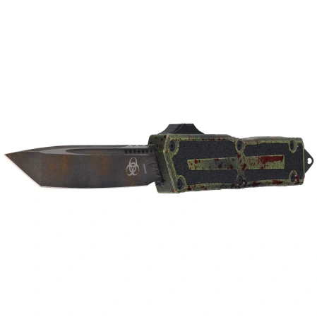 Nóż automatyczny OTF Microtech Scarab II Gen III T/E Signature Outbreak Aluminium, Outbreak M390MK by Tony Marfione (1279-1OBS)