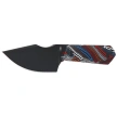 Kizer Mini Harpoon Knife Multicolored G10, Black CPM 3V by Maverick Customs (1040S6)