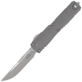Microtech Ultratech Gen IV S/E OTF Knife Natural Clear Aluminum, Apocalyptic M390MK by Tony Marfione (11214-10APNC)