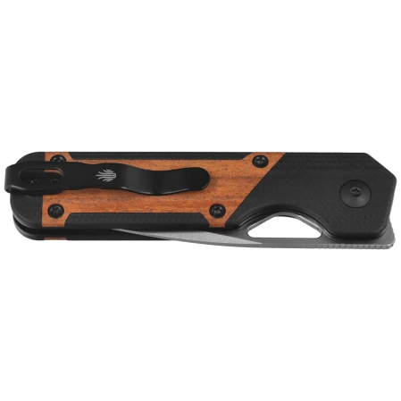Nóż składany Kizer Mini Militaw Black G10 / Mkuruti Wood, Satin Nitro-V by Jonathan Styles (V3634SA4)