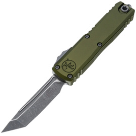 Nóż automatyczny OTF Microtech UTX-85 Gen IV T/E OD Green Aluminium, Apocalyptic M390MK by Tony Marfione (12334-10APOD)