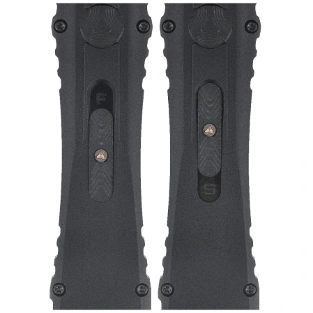 Microtech Nemesis IV D/E Marfione Select OTF Knife Black Aluminum, Black DLC F/S M390MK by Tony Marfione (1152-3DLCTMS1)