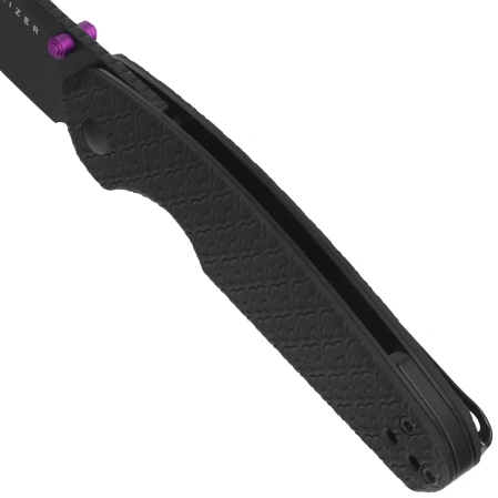 Kizer Meteora Knife Black Aluminum, Black PVD Nitro-V by Evgeniy Bulychev (V3730A2)