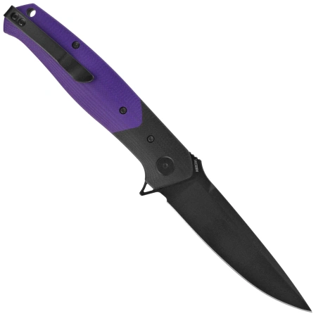 Nóż składany Bestech Swordfish Black/Purple G10, Black PVD 14C28N (BG62C)