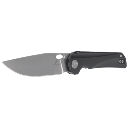 Bestechman Smuga Knife Black G10 with Carbon Fiber Pattern, Stonewashed AEB-L by Kombou (BMK22A)