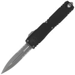 Nóż automatyczny OTF Microtech Ultratech Gen III ZBP D/E Black Aluminium, Apocalyptic P/S M390MK by Tony Marfione (1122-11AP)