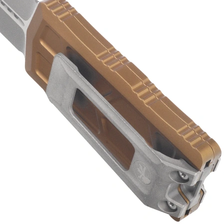 Nóż automatyczny OTF Microtech Exocet II Spartan Tan Aluminium, Apocalyptic M390MK by Tony Marfione (1155-10APTA)