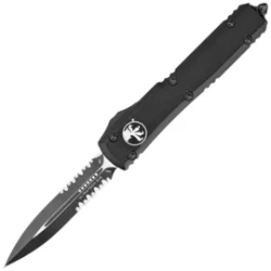 Nóż automatyczny OTF Microtech Ultratech D/E Black Aluminium, Tactical P/S M390 by Tony Marfione (122-2T)