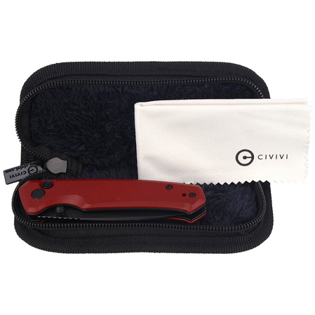 Nóż składany CIVIVI Altus Burgundy G10, Black Stonewashed (C20076-2)