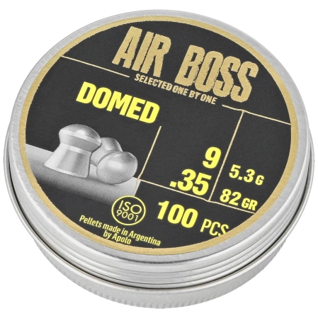 Apolo Air Boss Domed AirGun Pellets .35/9 mm, 100 pcs 5.30g/82.0gr (30400)