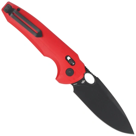 Bestech Noctar Knife Red G10, Black PVD 14C28N by Kombou (BG66G)