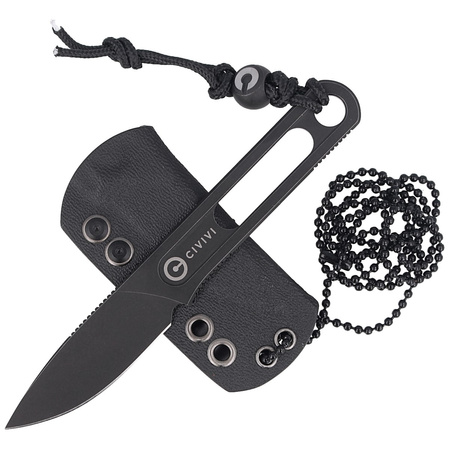 CIVIVI Minimis Neck Knife, Black Stonewashed by Ostap Hel (C20026-1)