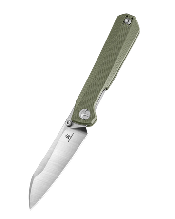 Nóż składany Bestechman Curvee Green G10, Stonewashed/Satin AEB-L by Ostap Hel (BMK20B)