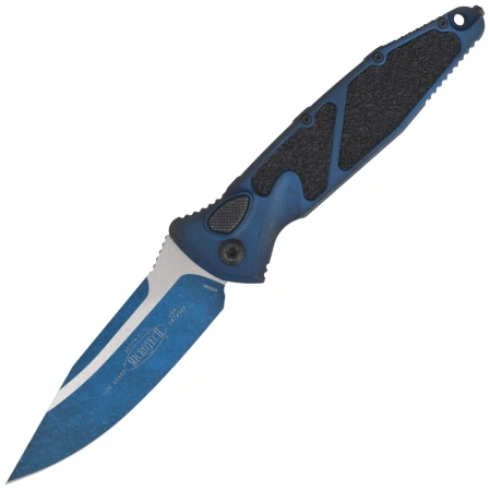 Microtech Socom Elite Auto S/E-A Automatic Knife Cerakote Weathered Blue Aluminum, Cerakote Weathered Blue M390MK by Tony Marfione (160A-1WBL)