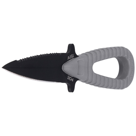 Nóż nurkowy MAC MicroSub 304 Gray ABS, Black Idroglider W 1.4301