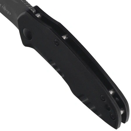 Nóż składany Third Decor Habitat N83N Black Anodized Aluminum, Titanium Gray Coated 420 (TH-N83N)