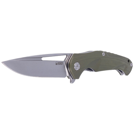 Nóż składany Kubey Dugu OD Green G10, Stonewashed D2 (KU210B)