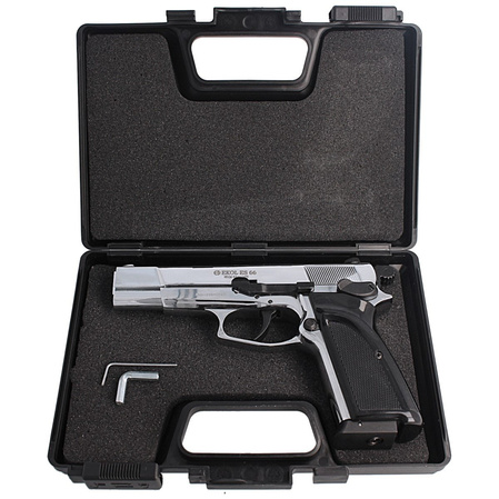 Airgun set 03: Voltran Ekol ES 66 Shiny 4.5 mm Pistol, 1500 BBs, 10 CO₂ cartridges, 100 targets