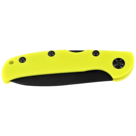Third Decor Habitat Knife Yellow Nylon, Black 420 (TH-N76A)