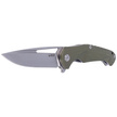 Kubey Knife Dugu OD Green G10, Stonewashed D2 (KU210B)